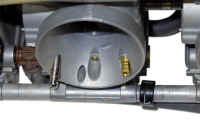 pilot and main tubing adapters on the RX-1